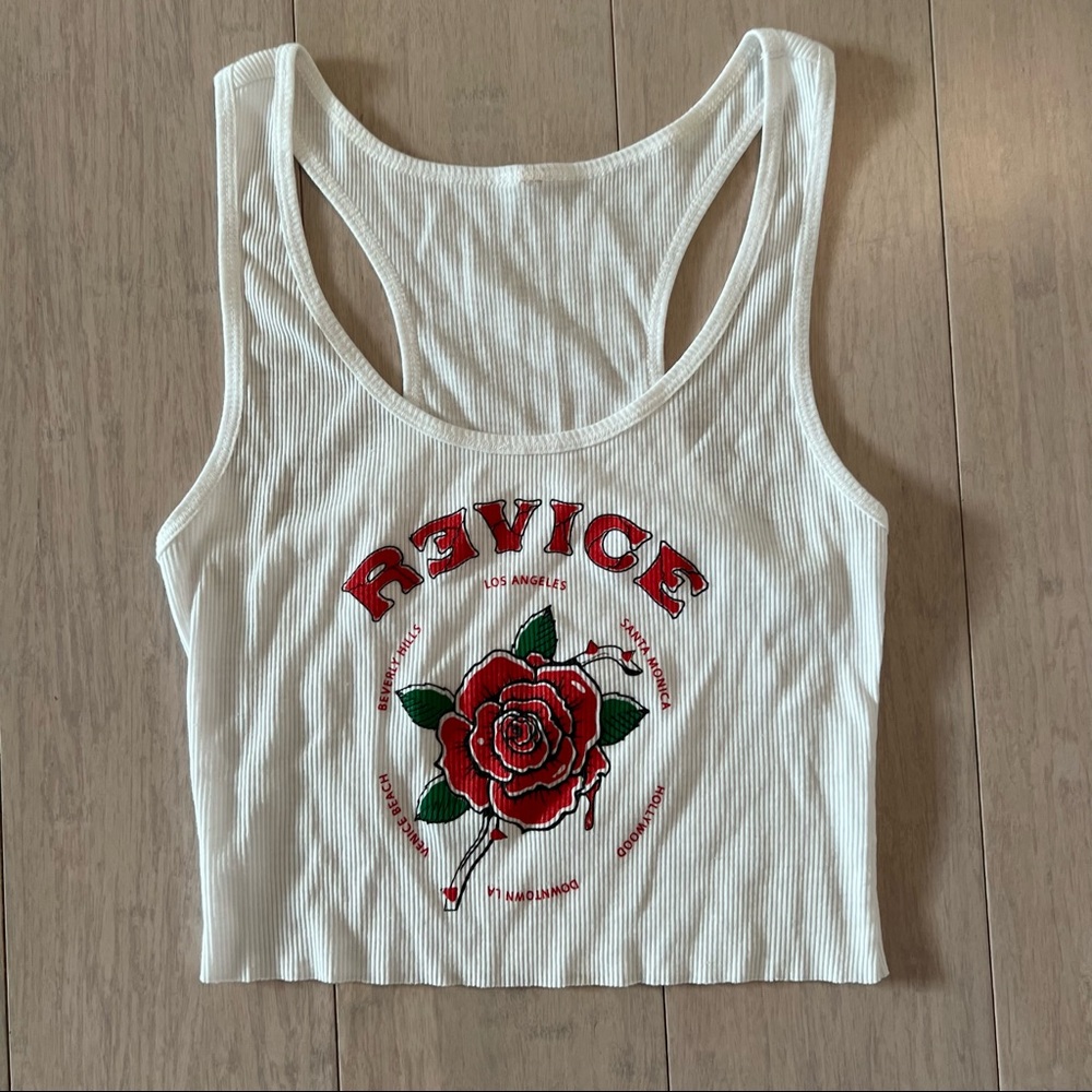 Revice white crop top